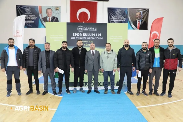 Ağrı’da Amatör Spor Kulüplerine 1 Milyon 80 Bin TL Destek