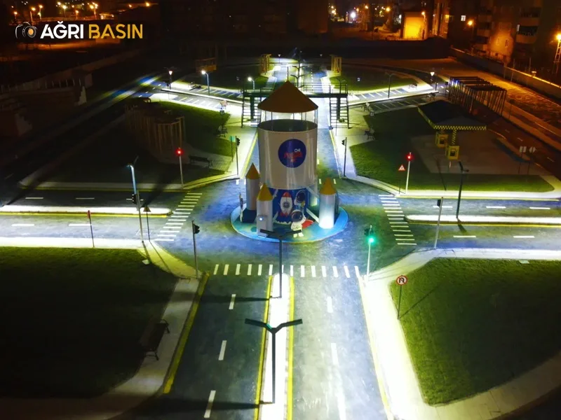 Ağrı’da Çocuk Trafik Eğitim Parkı hizmet için gün sayıyor