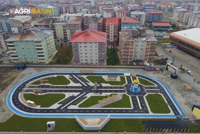 Ağrı’da Çocuk Trafik Eğitim Parkı hizmet için gün sayıyor
