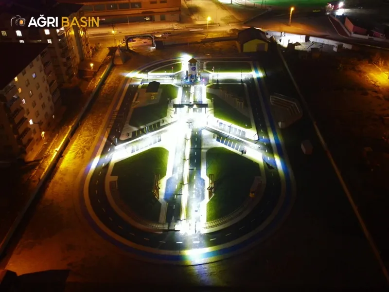 Ağrı’da Çocuk Trafik Eğitim Parkı hizmet için gün sayıyor