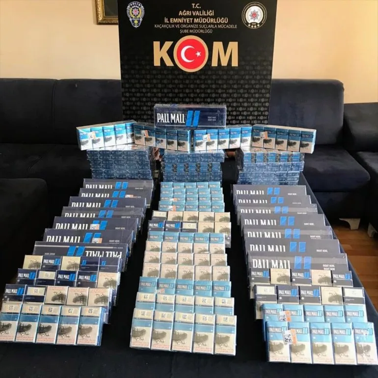 Ağrı'da 810 paket gümrük kaçağı sigara ele geçirildi