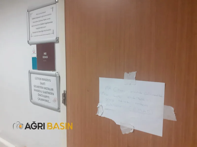 Ağrı Eğitim ve Araştırma Hastanesinde MR Cihazı çilesi