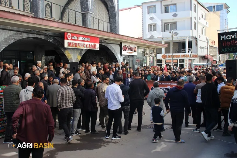 Ağrı Kudüs Platformu'ndan Gazze'ye Destek İçin Güçlü Mesaj