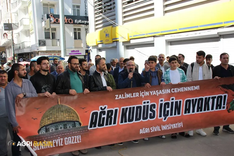 Ağrı Kudüs Platformu'ndan Gazze'ye Destek İçin Güçlü Mesaj