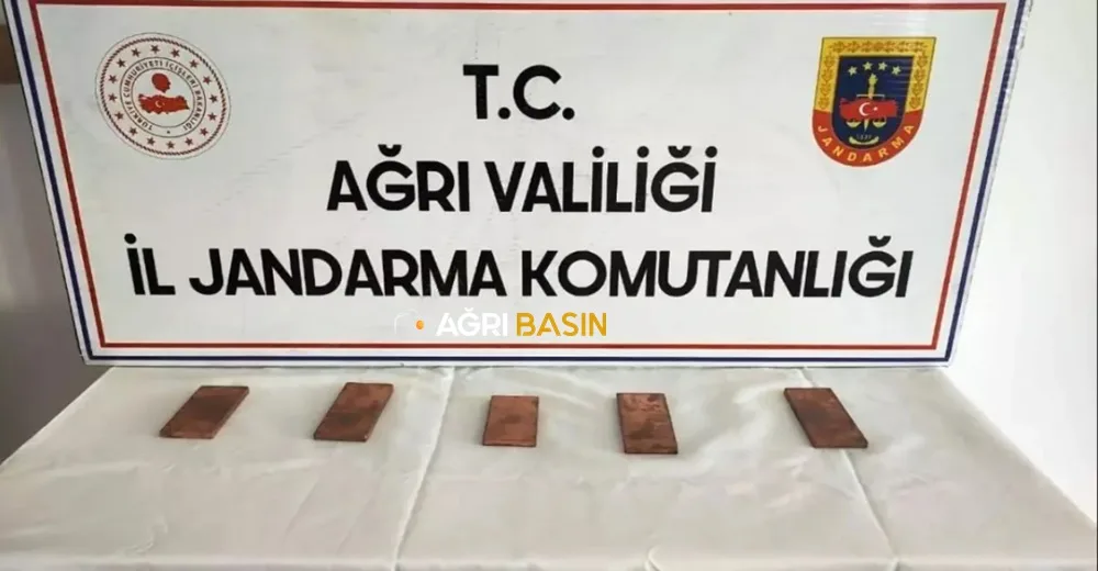 Ağrı'da 5 Kilogram Külçe Altın Ele Geçirildi