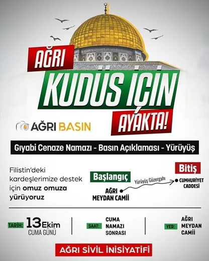 Ağrı Kudüs İçin Ayakta