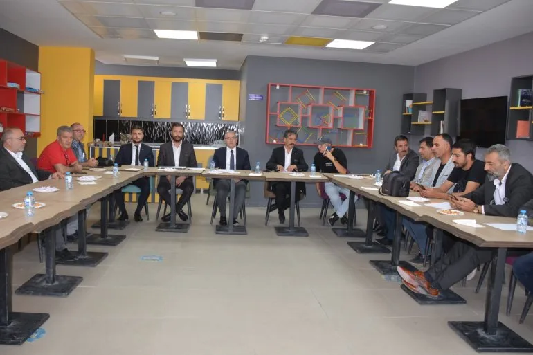 Ak Parti İl Başkanı Halil Özyolcu Diyadin'de basınla buluştu