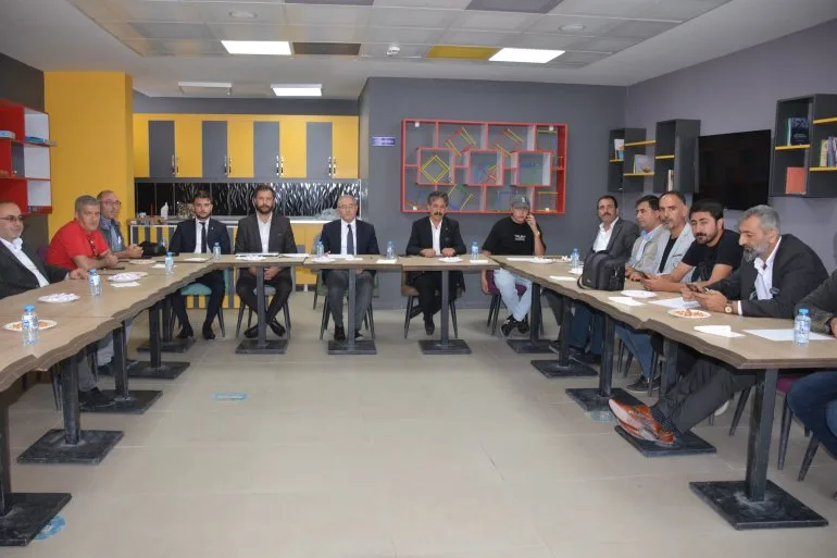 Ak Parti İl Başkanı Halil Özyolcu Diyadin'de basınla buluştu
