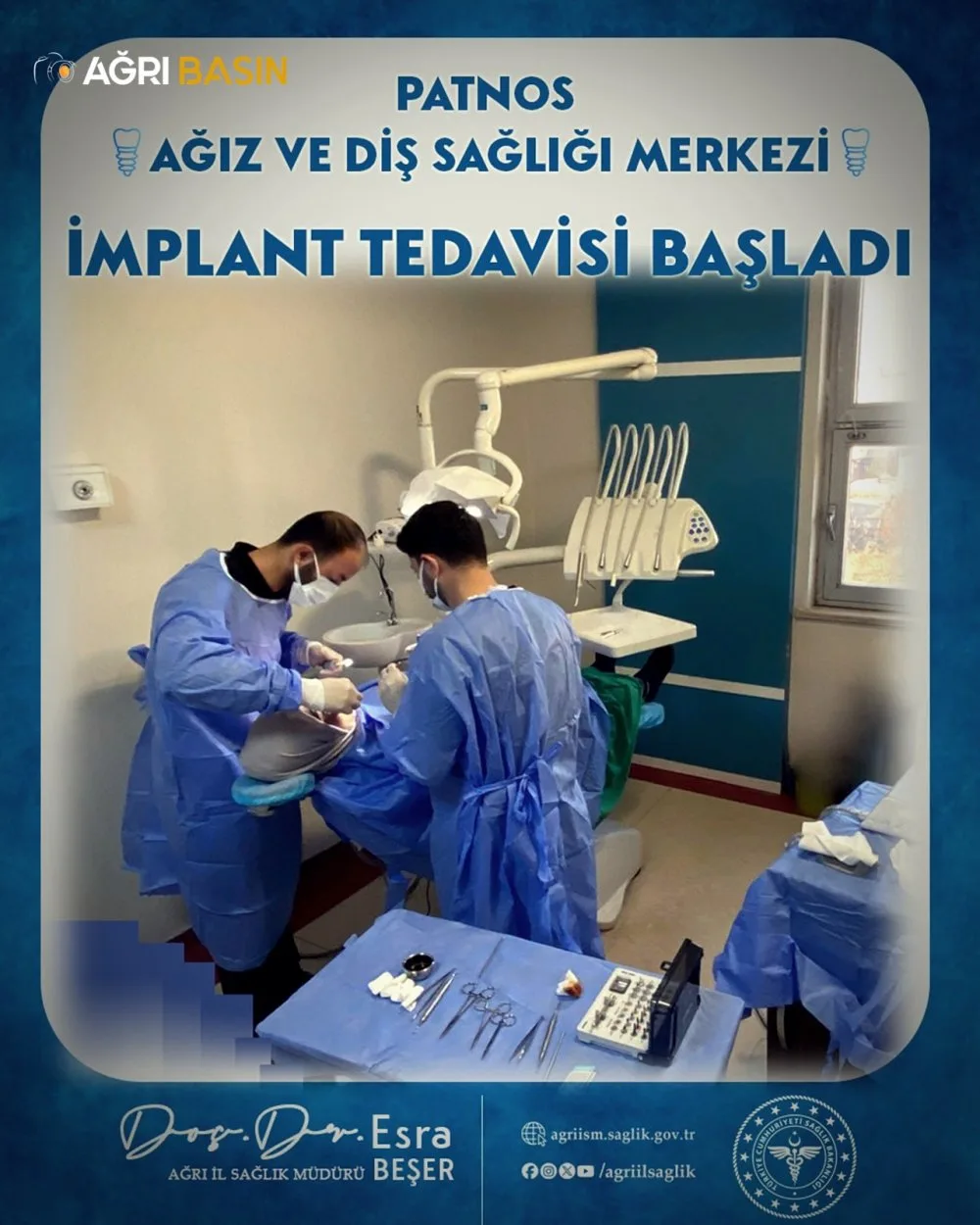 Patnos’ta Diş Sağlığında Yeni Dönem: İmplant Tedavisi Başladı