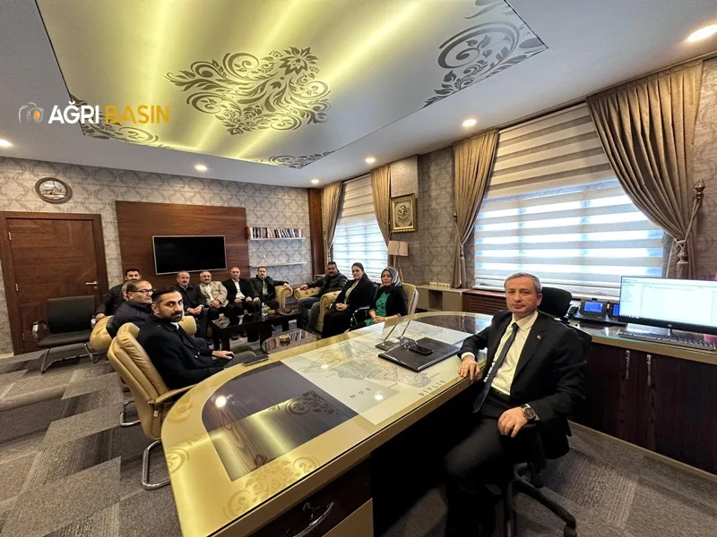 AK Parti Ağrı Merkez İlçe Başkanı Ömer Tahtalı’dan Hasan Kökrek'e ziyaret