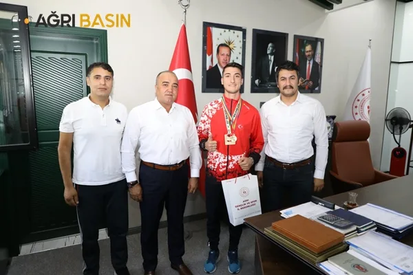 İsmail Çalgan Balkan Şampiyonu Ali Demir’i Tebrik Etti