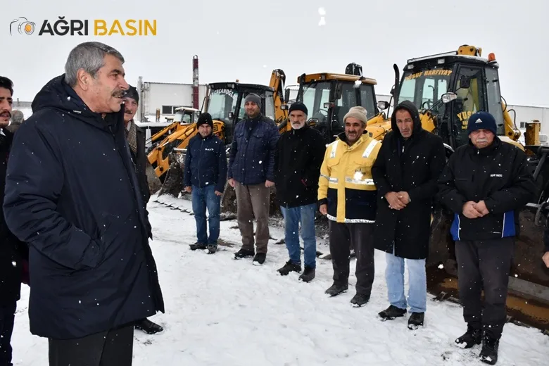 Patnos Belediyesi Karla Mücadelede Kışa Hazır