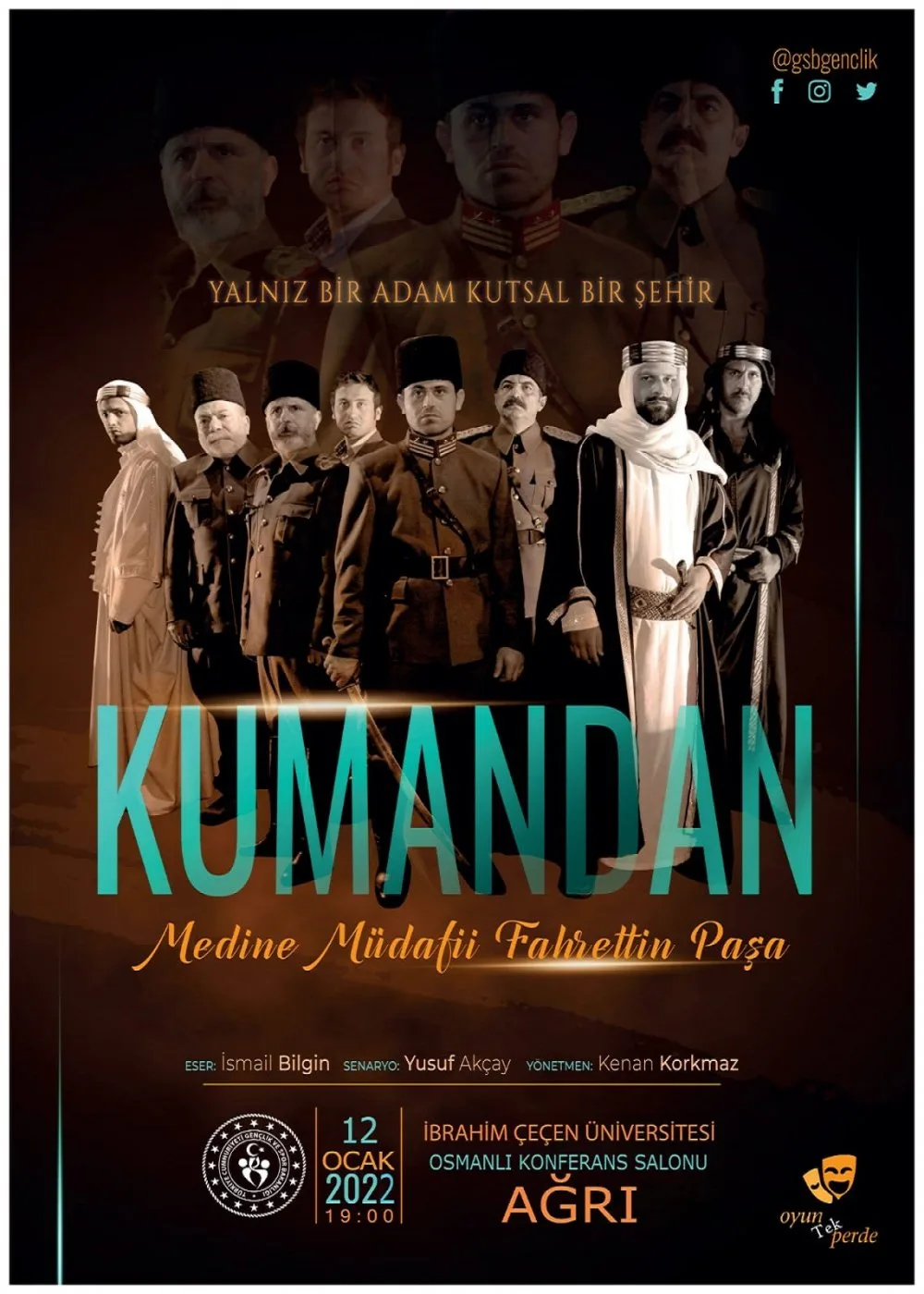 Ağrı’da “Kumandan” Seyirci ile Buluşacak