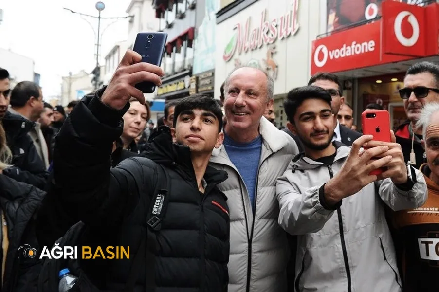 Muharrem İnce Ağrı'da esnaf ziyareti yaptı