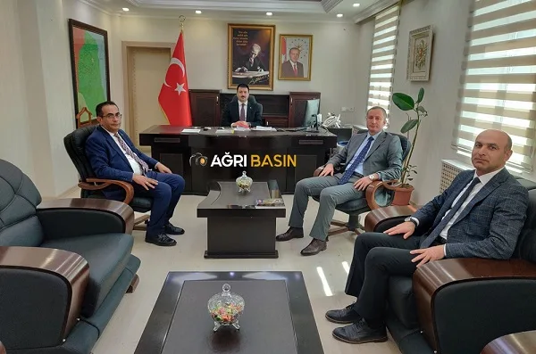 Müdür Hasan Kökrek'ten Kaymakam Mustafa Karali'ye ziyareti