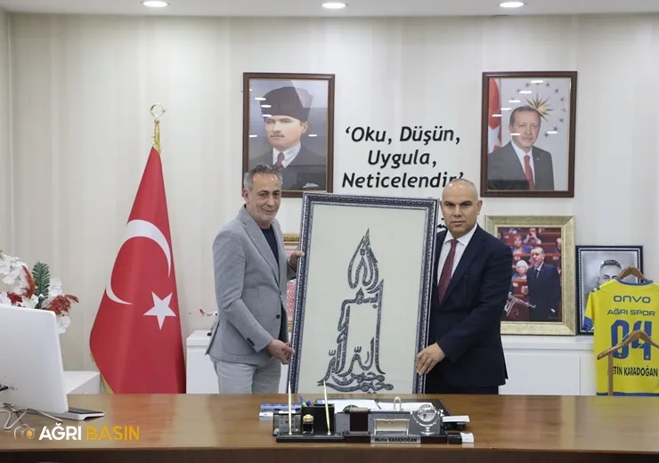 Vali Mustafa Koç’tan, Başkan Metin Karadoğan’a ziyaret