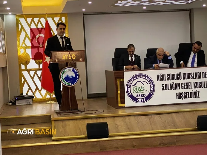 Ağrı Sürücü Kursları Derneği Başkanı Nasır Çeper Güven Tazeledi