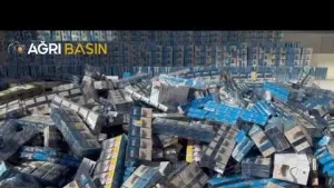 Ağrı’da 18 Bin Paket Kaçak Sigara Ele Geçirildi – Video