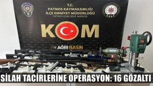 Patnos’ta Silah Ticareti Operasyonu