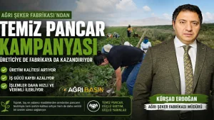Ağrı Şeker Fabrikası’ndan Temiz Pancar Seferberliği