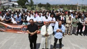 İsmail Heniyye için Ağrı’da gıyabi cenaze namazı kılındı