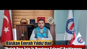 Başkan Emrah Yıldız’dan “Refah Payı İçin İş Bırakma Eylemi” Açıklaması – VİDEO
